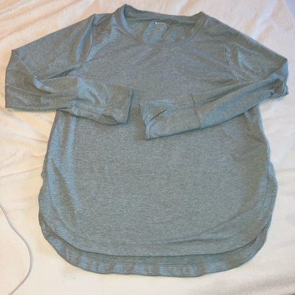 Athleta sage green sweatshirt size large petite - Picture 1 of 2